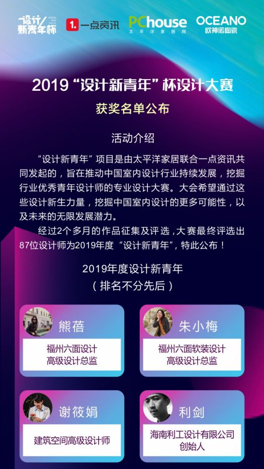 2019“设计新青年杯”大赛获奖名单公布！中国设计